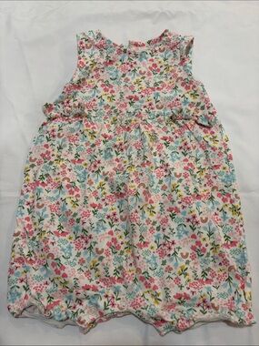 Carter's Floral & Rainbow Print Baby One-Piece - Pink, Blue, Yellow, Green
